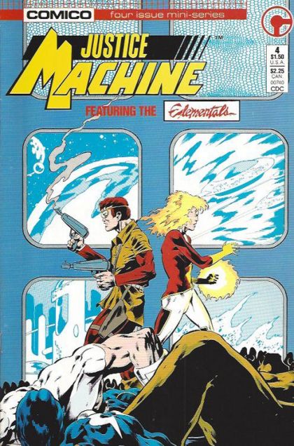 Justice Machine featuring the Elementals #4A Direct Edition