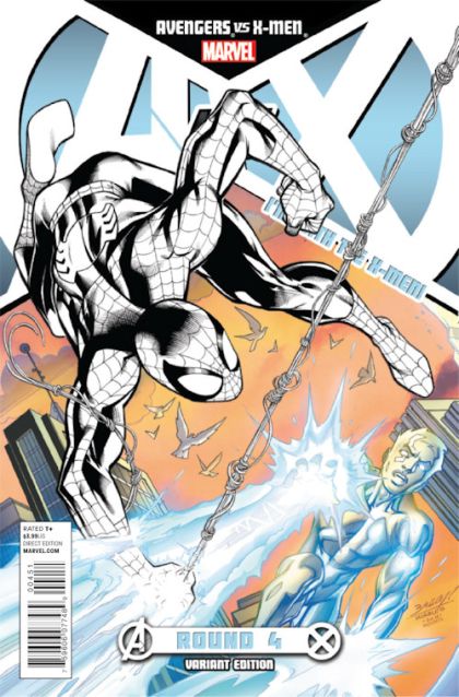 Avengers vs. X-Men #4E Mark Bagley I'm with the X-Men! Variant