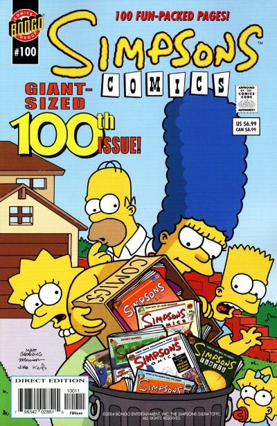 Simpsons Comics #100A Direct Edition