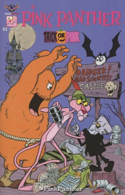 Pink Panther: Trick Or Pink #1C Variant SL Gallant Pink Hijinks Cover