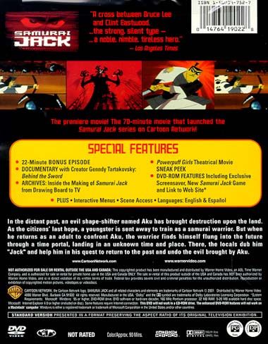 Samurai Jack: The Premiere Movie (2001) Special Edition - DVD