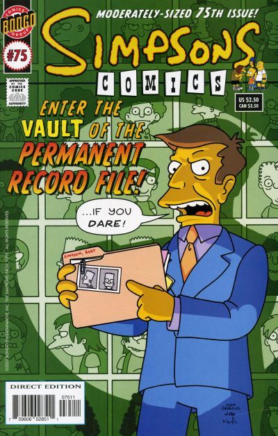 Simpsons Comics #75A Direct Edition