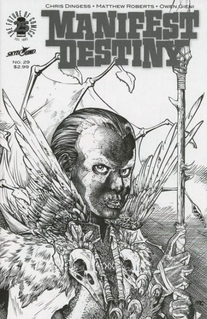 Manifest Destiny #29C Variant Matthew Roberts & Owen Gieni Spawn Month Black & White Cover