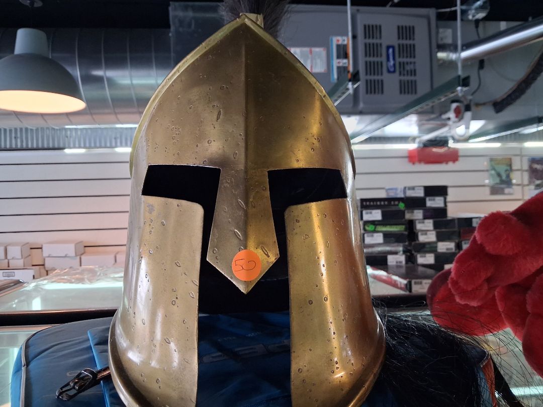 Spartan Style Brass Plated Helmet