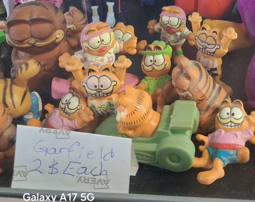 Vintage Garfield Figures 1980s from various places