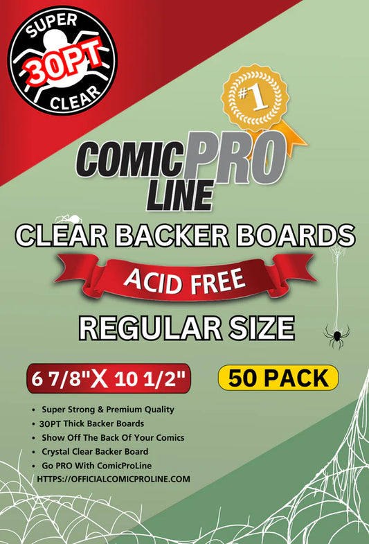 30PT Regular Size Clear Board  – Comic Pro Line