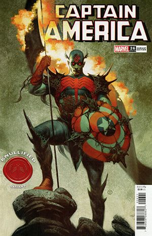 Captain America, Vol. 9 #26B Variant Julian Totino Tedesco Knullified Cover