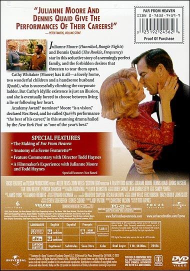 Far from Heaven (2002) Special Edition - DVD