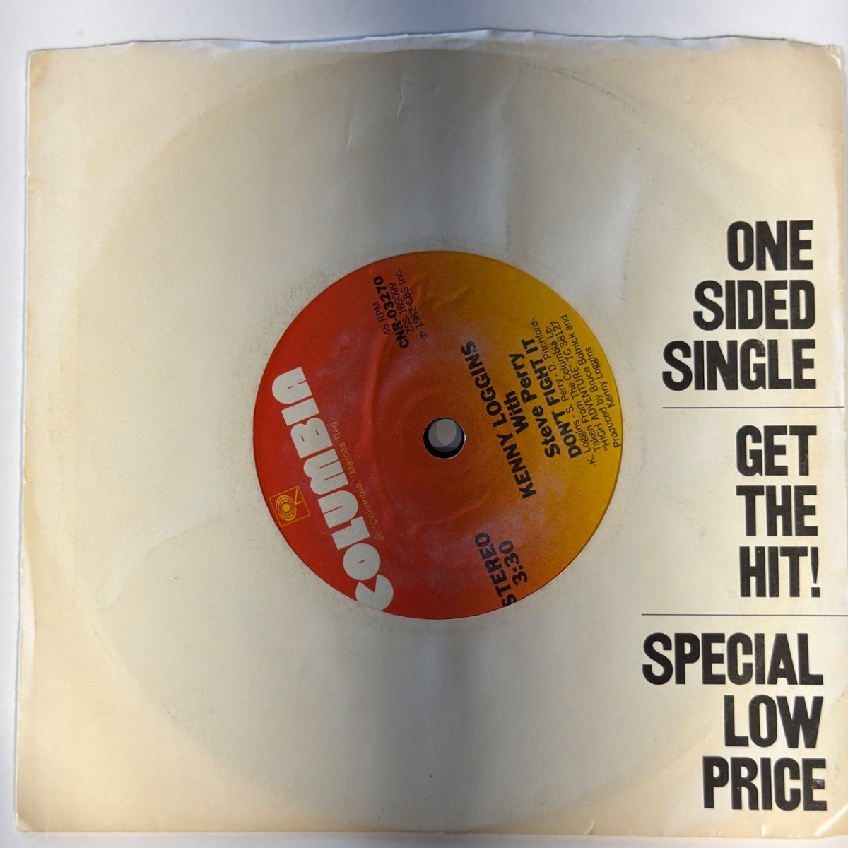 KENNY LOGGINS With Steve Perry - DON'T FIGHT IT (1982) - Vinyl