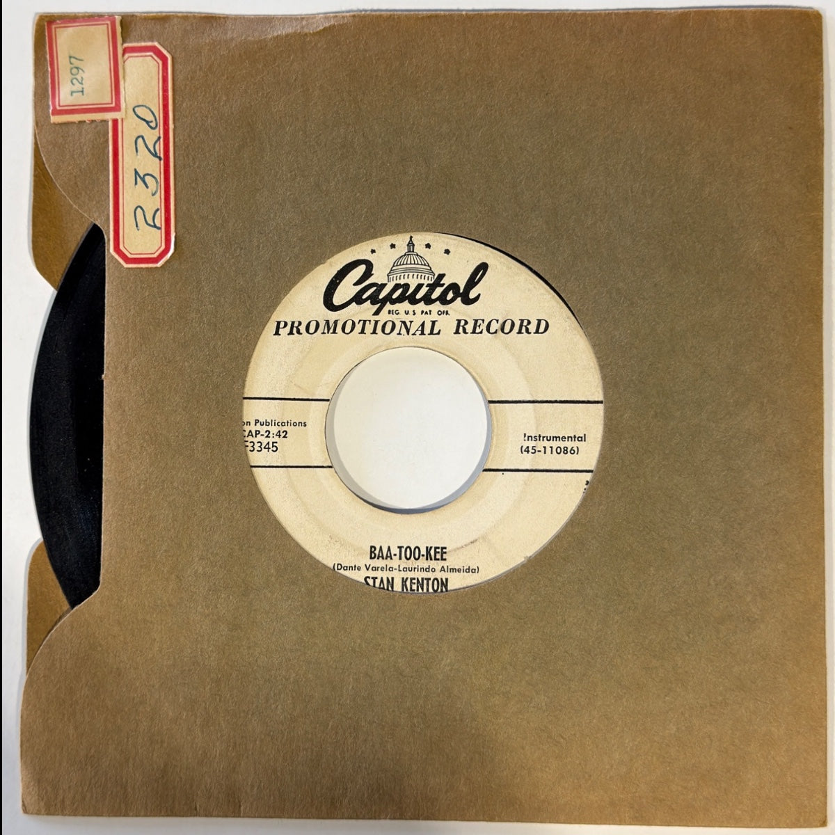 STAN KENTON - BAA-TOO-KEE (1956) - Vinyl