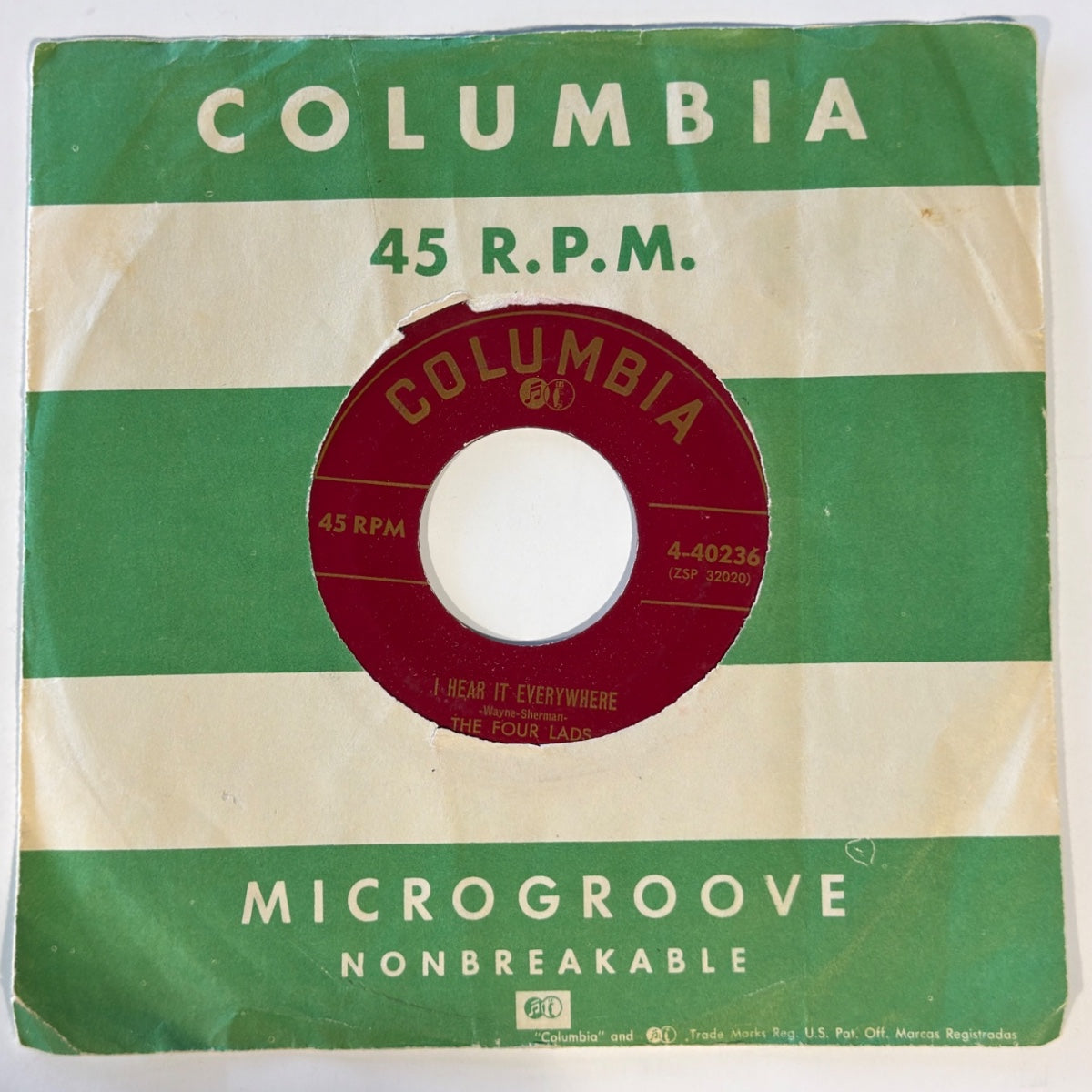 THE FOUR LADS - I HEAR IT EVERYWHERE (1954) - Vinyl