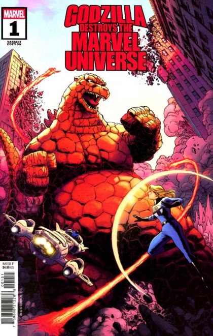 Godzilla Destroys the Marvel Universe #1E Dave Wachter Variant