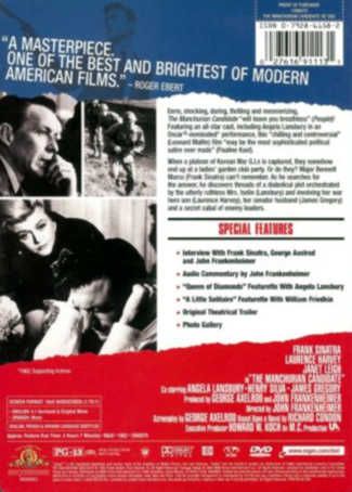 The Manchurian Candidate (1962) Special Edition - DVD