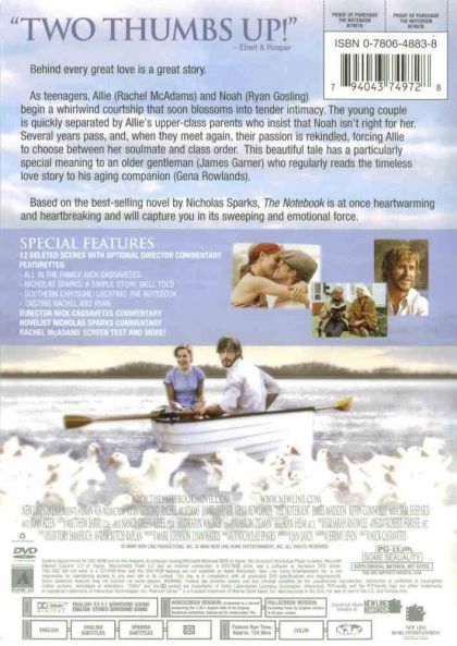 The Notebook (2004) New Line Platinum Series - DVD