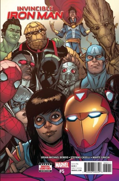 Invincible Iron Man, Vol. 3 #5A Regular Stefano Caselli Cover