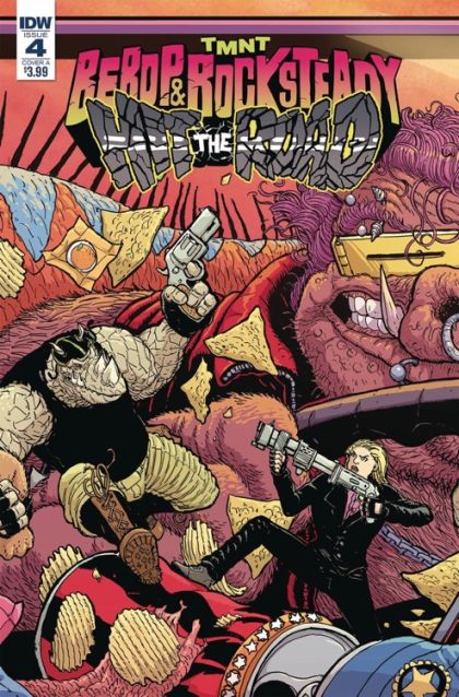 Teenage Mutant Ninja Turtles: Bebop & Rocksteady Hit The Road #4A Regular Nick Pitarra Cover