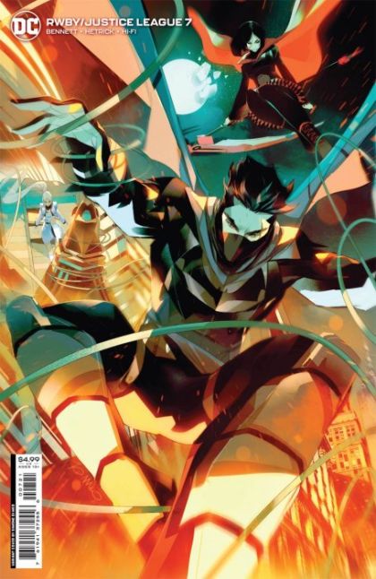 RWBY / Justice League #7B Variant Simone Di Meo Card Stock Cover