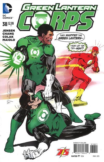 Green Lantern Corps, Vol. 2 #38B Bill Sienkiewicz Flash 75th Anniversary Variant