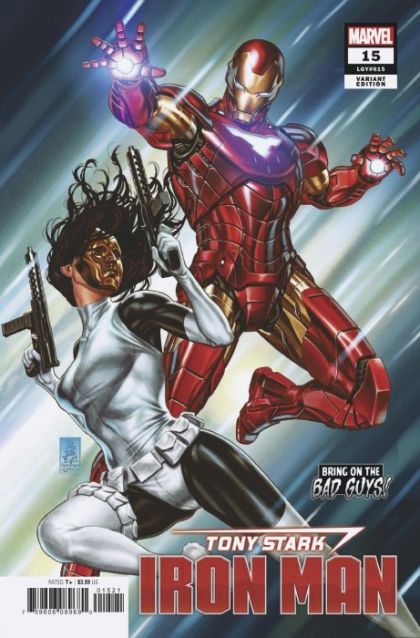 Tony Stark: Iron Man #15B Variant Mark Brooks Bring On The Bad Guys Cover