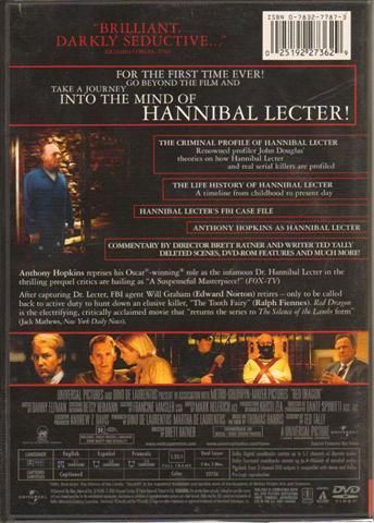 Red Dragon (2002) Collector's Edition - DVD