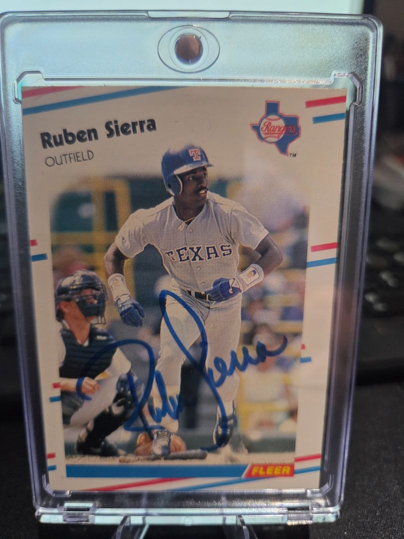1988 Fleer - Ruben Sierra Autograph
