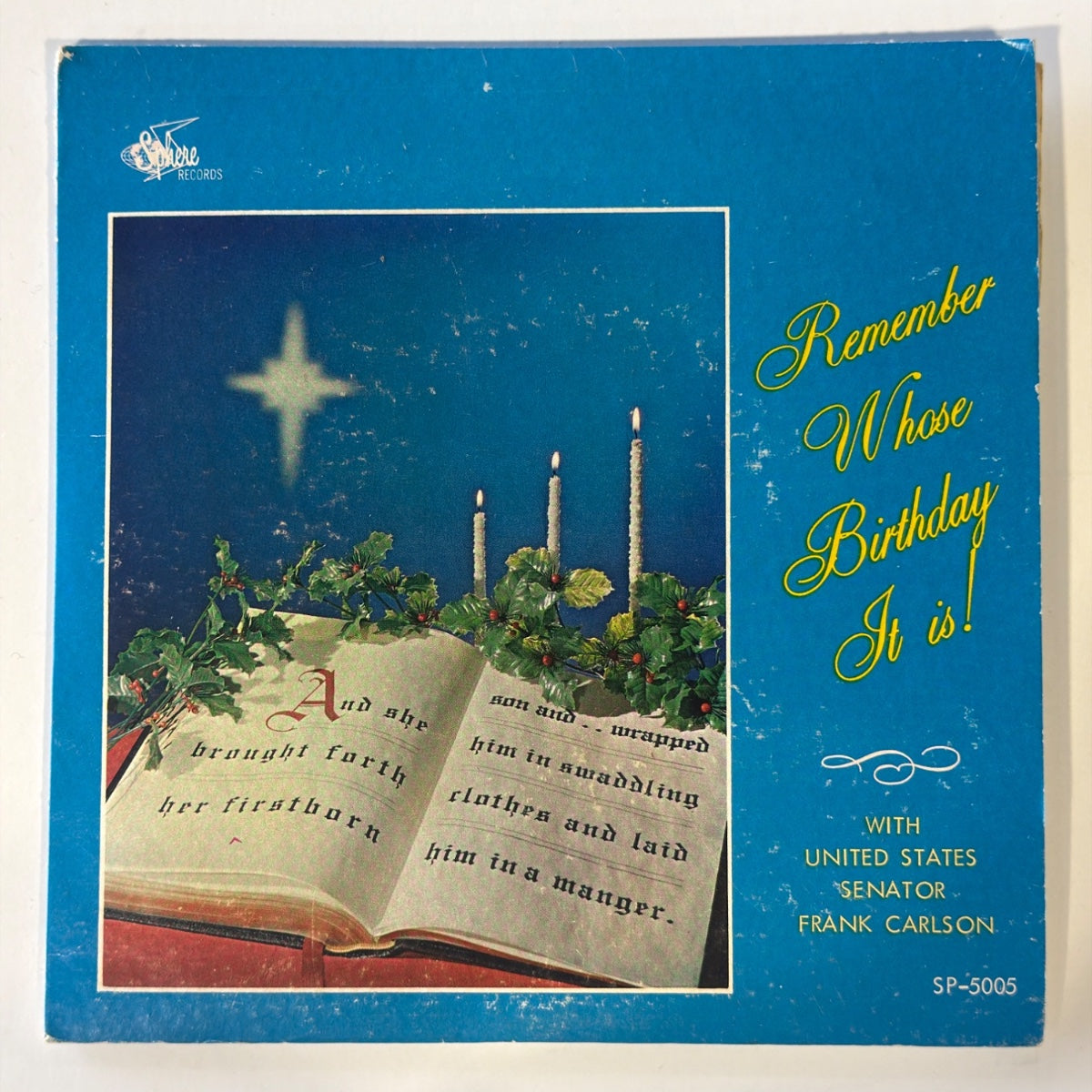 United States Senator Frank Carlson - Remember Whose Birthday It is! (1996) - Vinyl