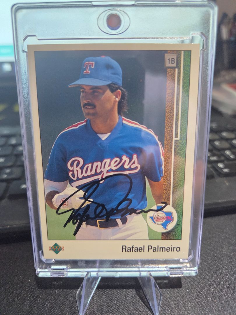 1989 Upper Deck #772 Rafael Palmeiro Autgraph