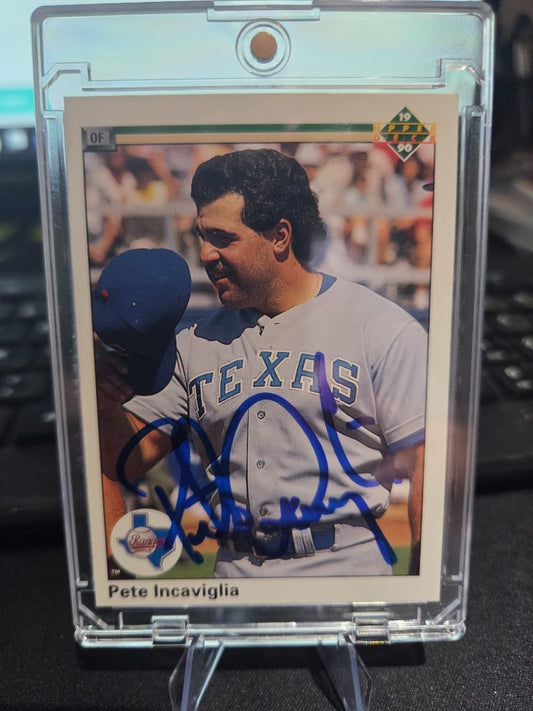 1990 Upper Deck Pete Incaviglia Autograph