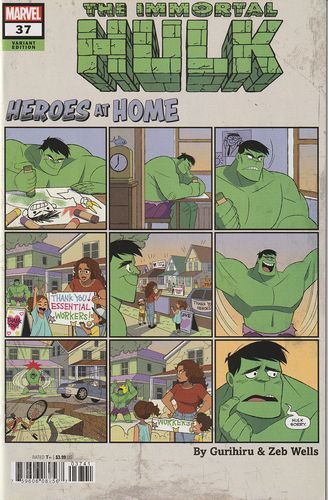 The Immortal Hulk #37D Gurihiru Heroes at Home Variant