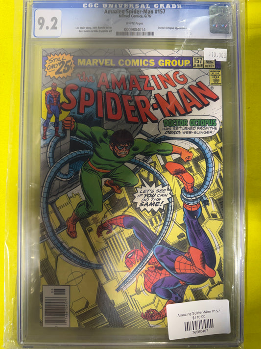 Amazing Spider-man #157 CGC 9.2