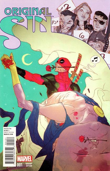 Original Sin #1E Ben Caldwell Deadpool Dancing Party Variant Cover