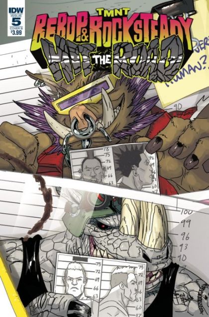 Teenage Mutant Ninja Turtles: Bebop & Rocksteady Hit The Road #5B Variant Ben Bates Cover