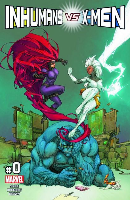 Inhumans vs. X-Men #0A Regular Kenneth Rocafort Cover