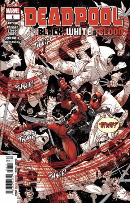 Deadpool: Black, White & Blood #1A Adam Kubert & Frank Martin, Jr. Regular Cover