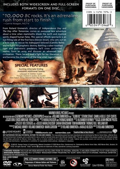 10,000 BC (2008) - DVD
