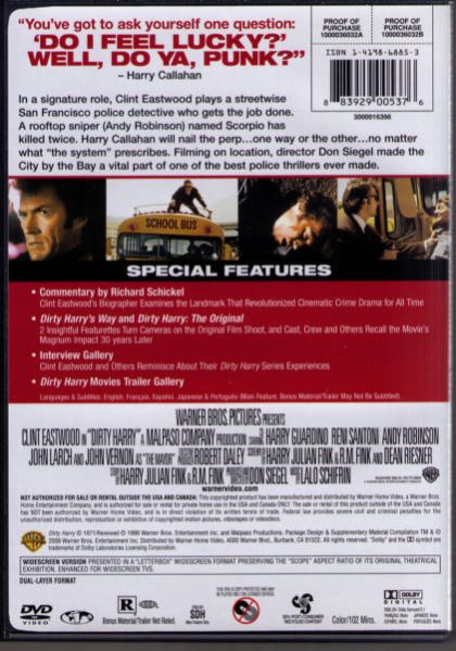 Dirty Harry (1971) Deluxe Edition - DVD