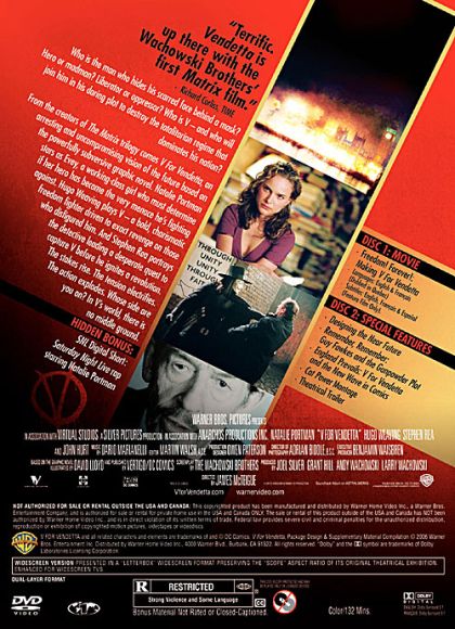 V for Vendetta (2005) Special Edition - DVD