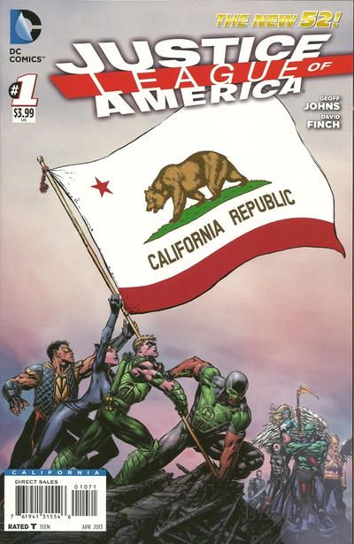 Justice League of America, Vol. 3 #1.CA California Flag Variant
