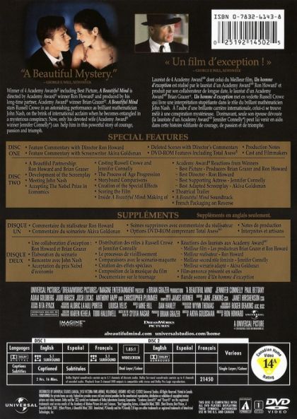 A Beautiful Mind (2001) The Two-Disc Awards Edition: Widescreen - DVD