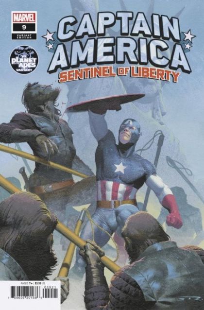 Captain America: Sentinel of Liberty, Vol. 2 #9B Esad Ribic Planet Of The Apes Cover