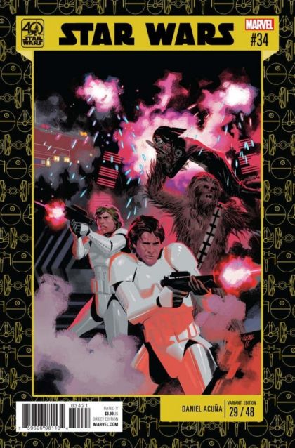 Star Wars, Vol. 2 (Marvel) #34B Daniel Acuña Star Wars 40th Anniversary Variant