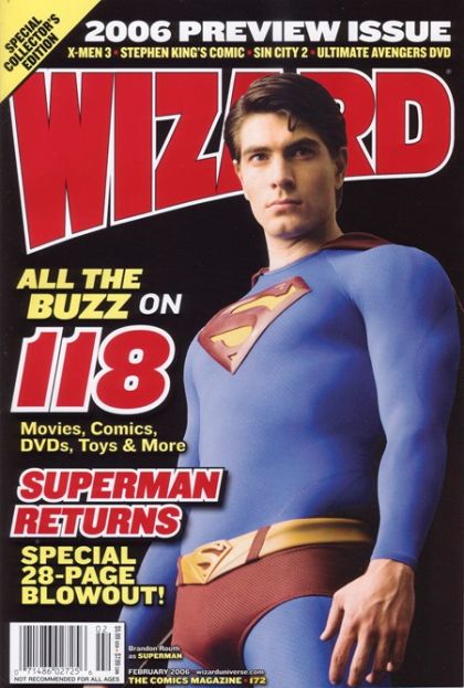 Wizard: The Magazine of Comics, Entertainment and Pop Culture #172 Superman Returns photo cover