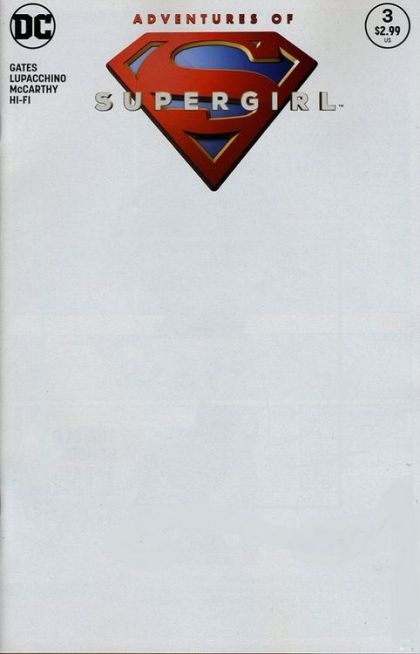 The Adventures Of Supergirl #3B Blank Sketch Cover
