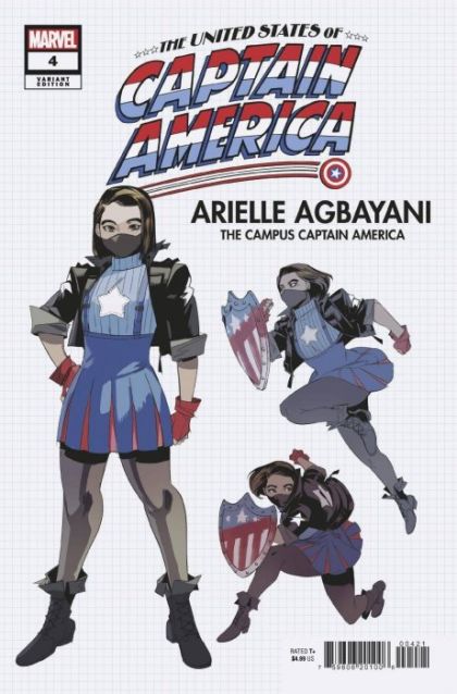 The United States of Captain America #4B Variant Jodi Nishijima Design Cover