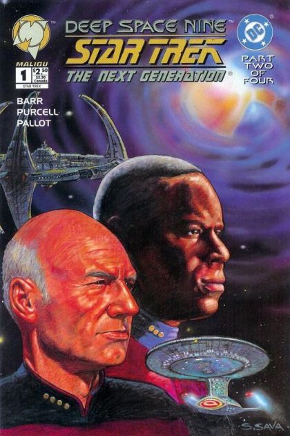 Star Trek: Deep Space Nine / The Next Generation #1C Malibu Comics / DC Comics Edition