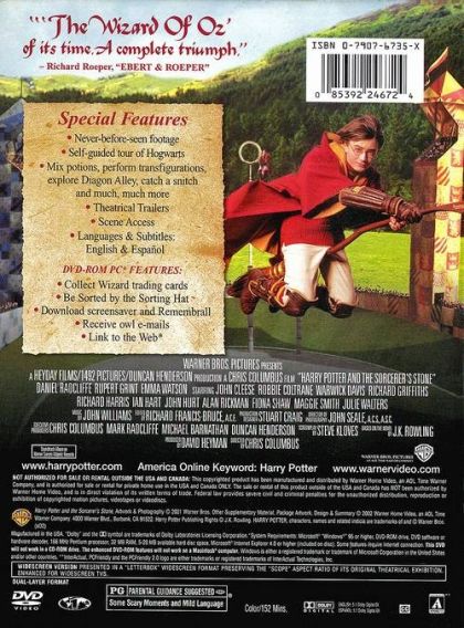 Harry Potter and the Sorcerer's Stone (2001) Special Widescreen Edition - DVD