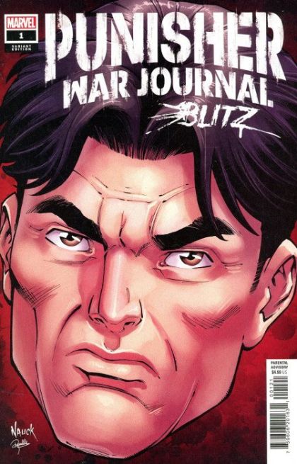 Punisher War Journal: Blitz #1B Todd Nauck Headshot Cover