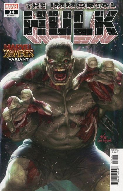 The Immortal Hulk #34B Jeehyung Lee Marvel Zombies Variant