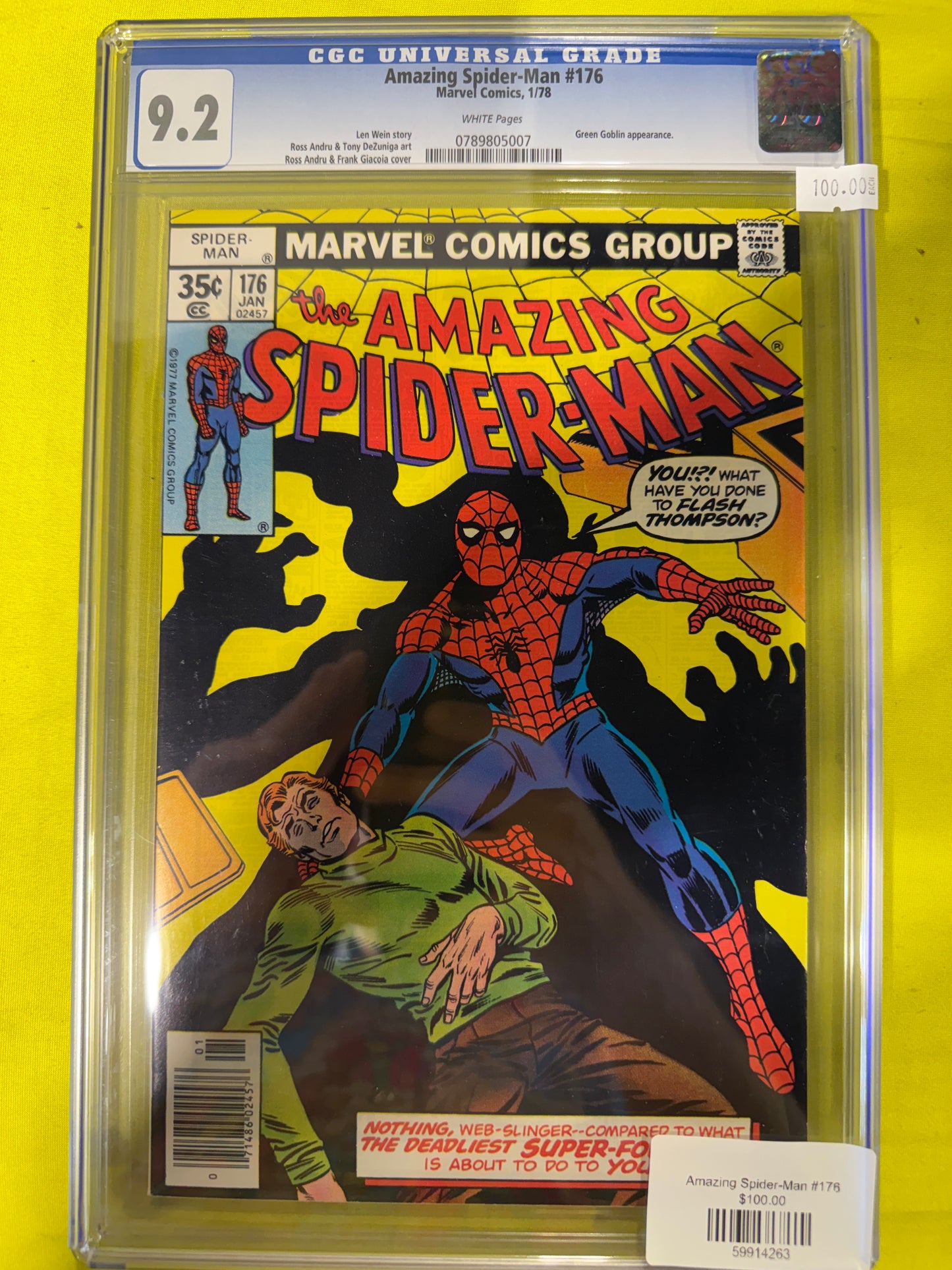 Amazing Spider-man #176 CGC 9.2