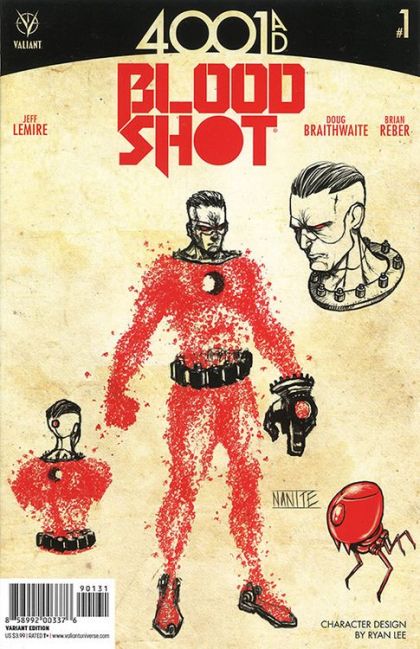 4001 A.D.: Bloodshot #1C Cvr C 10 Copy Incentive Char Dsn Var Lee